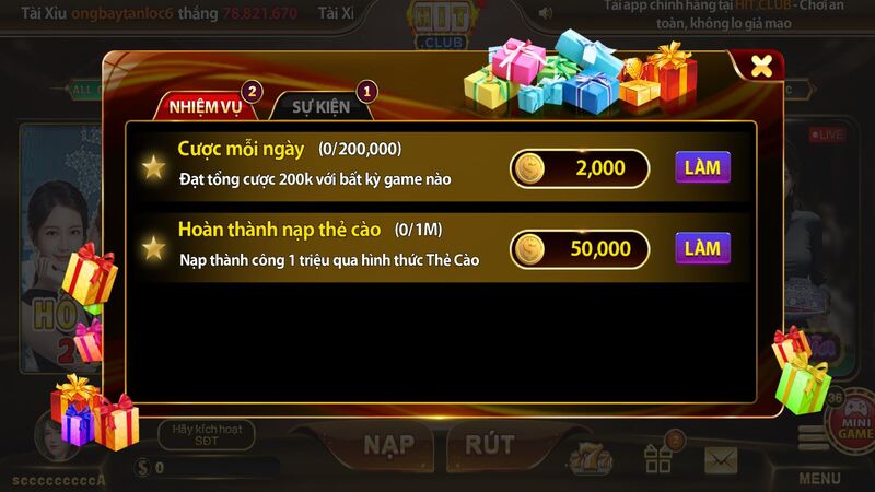 Mục nhiệm vụ và sự kiện của HIT CLUB