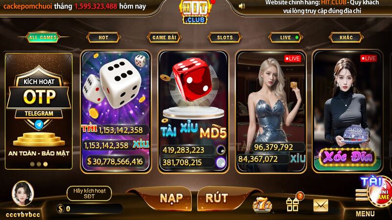 Hướng dẫn nạp tiền vào HIT CLUB bằng Vietcombank chi tiết